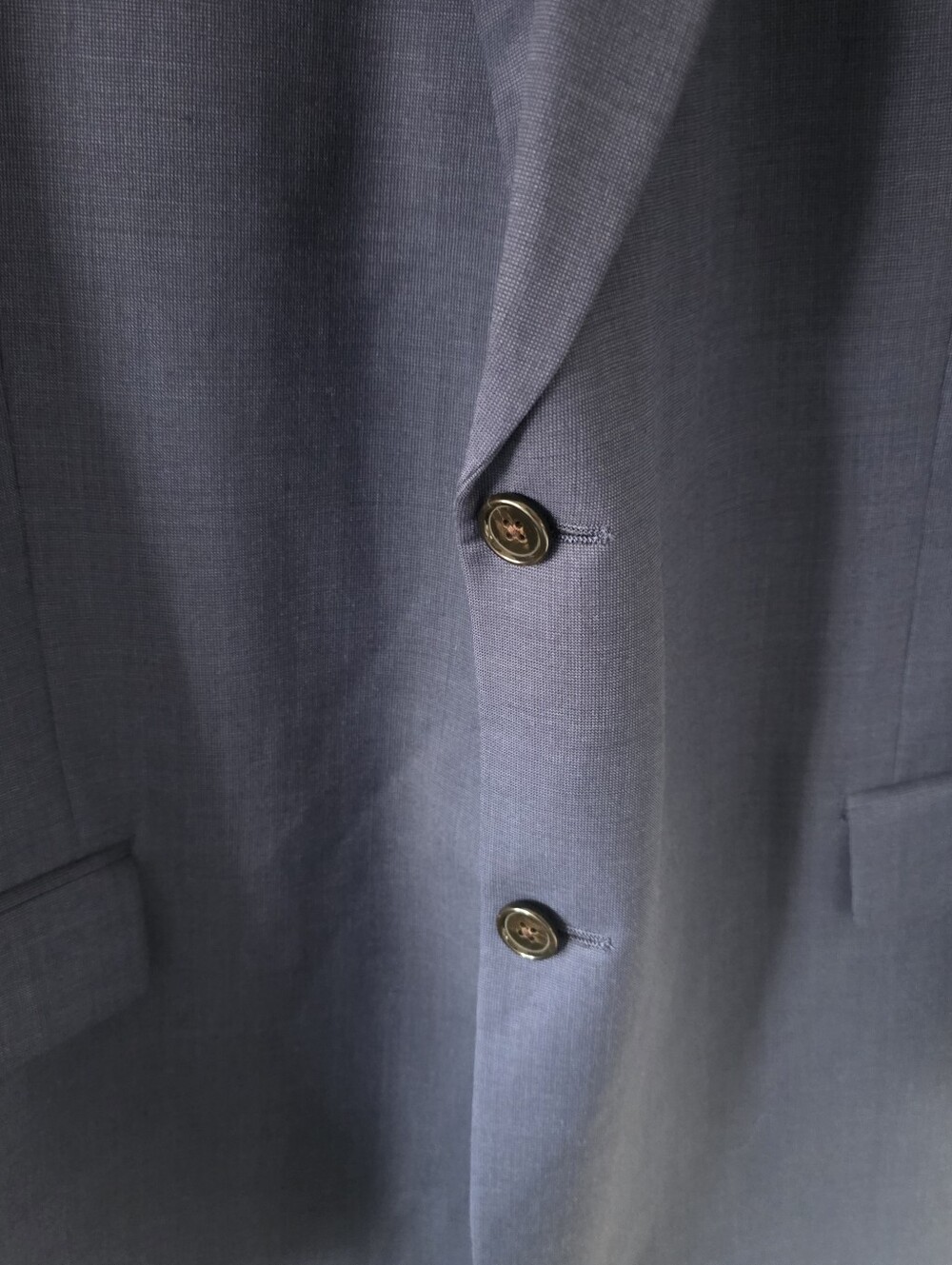 NWOT Lauren Ralph Lauren Navy Textured Weave Wool Blazer Size 48R Old Money - Picture 8 of 16